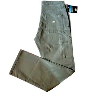 NWT Dickies women’s stretch carpenter pants. Green.